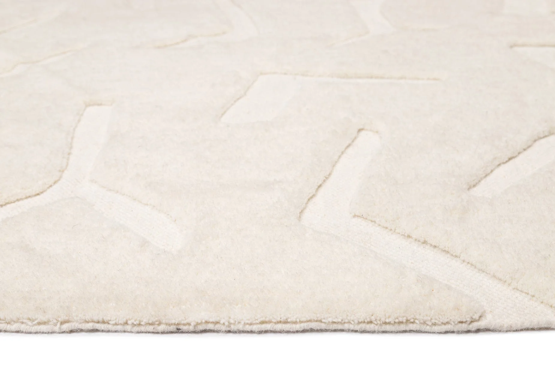 Akkira Abstract Cream Washable Wool Rug - Image 17