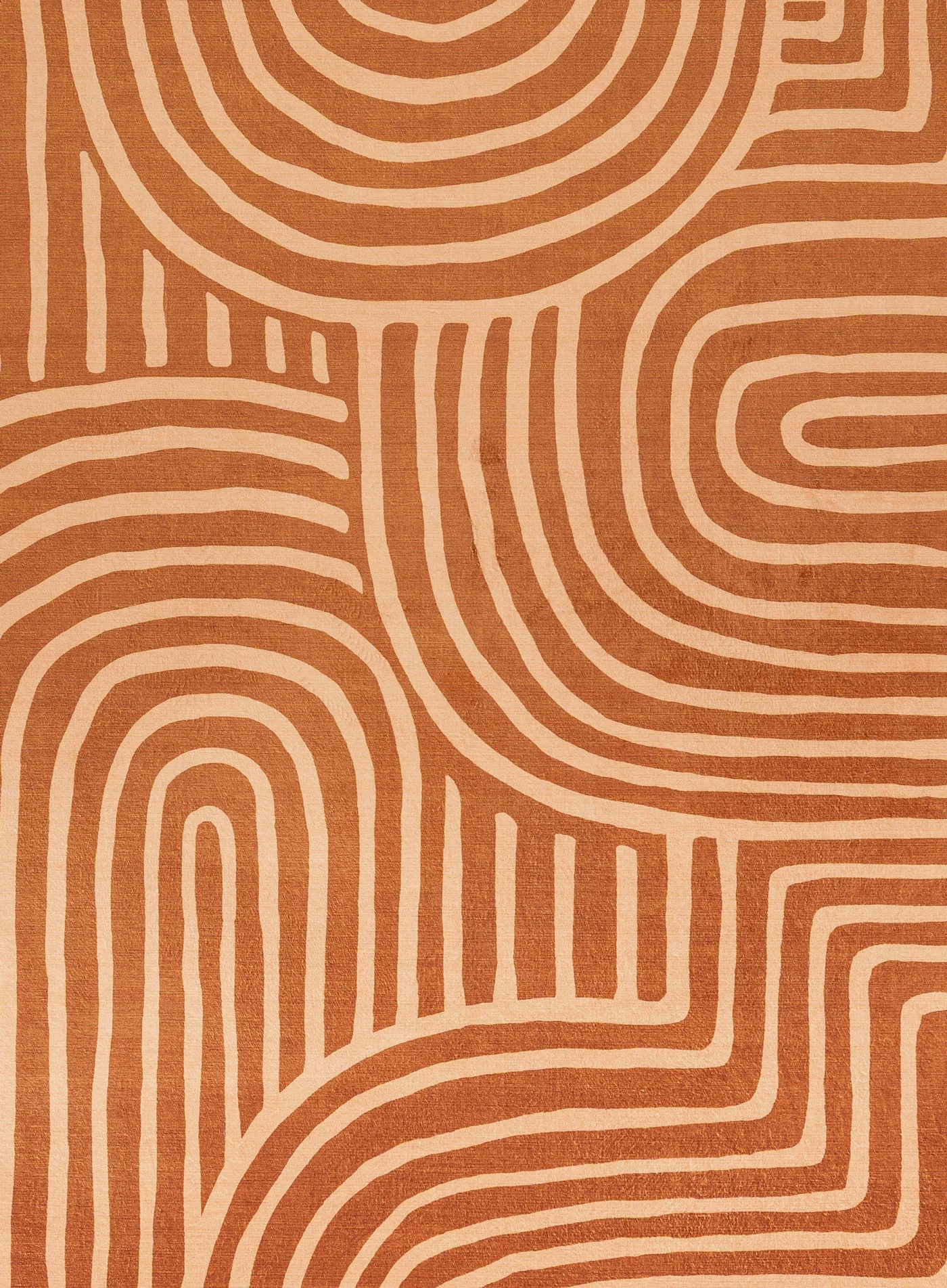 Alef Terracotta Abstract Rollie Pollie Round Playmat - Image 8