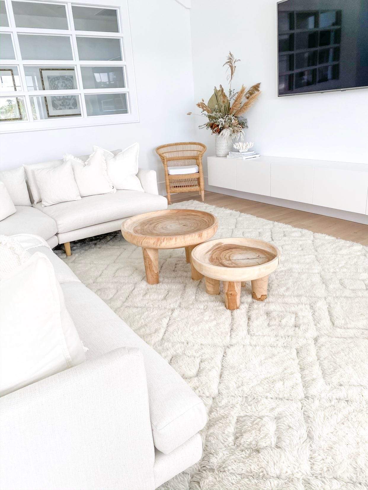 Alina Diamond Pattern Berber Wool Shag Rug - Image 15