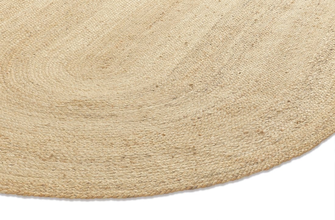 Amber Natural Braided Oval Jute Rug - Image 6