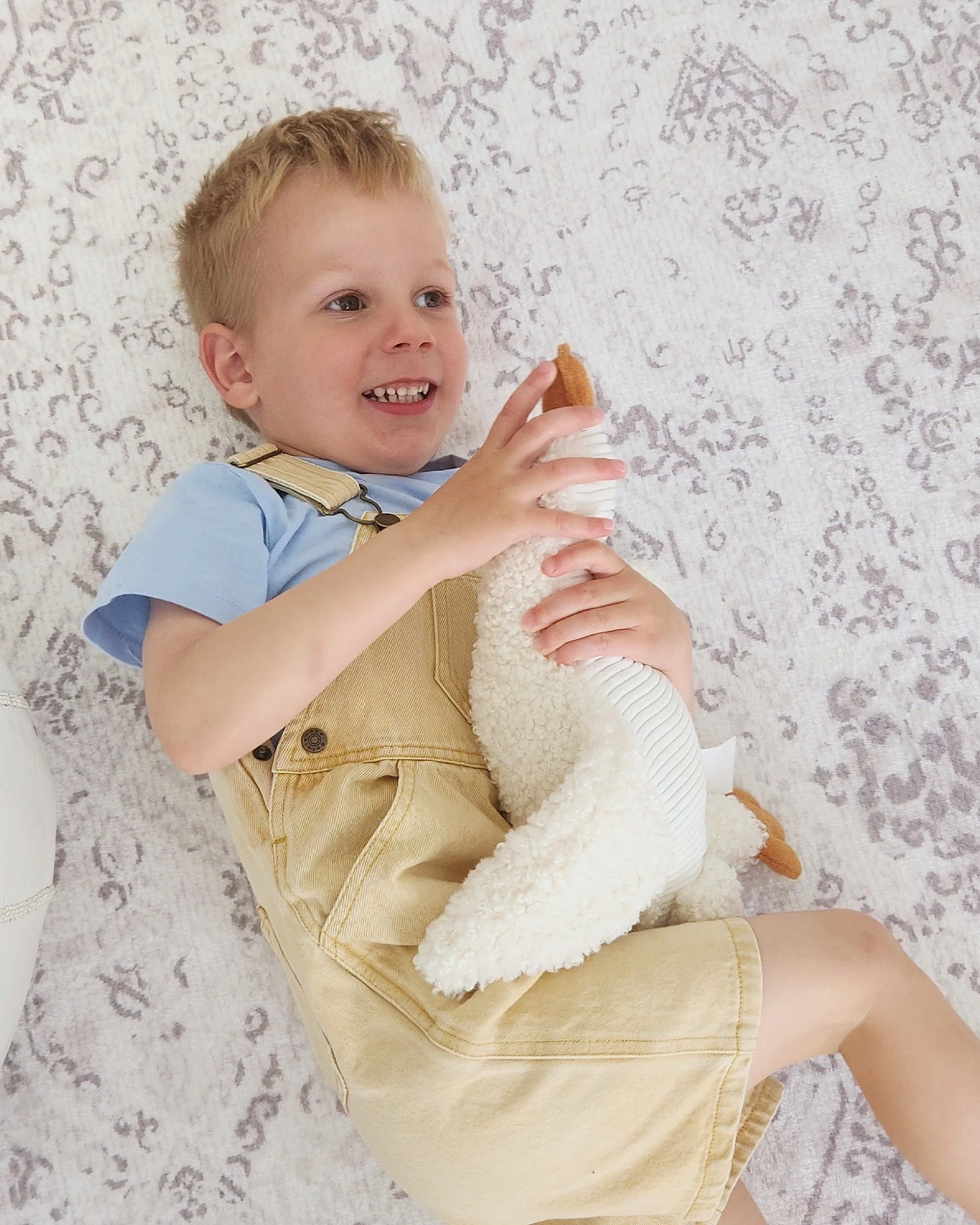 Andi Grey Plush Rollie Pollie Round Playmat - Image 9