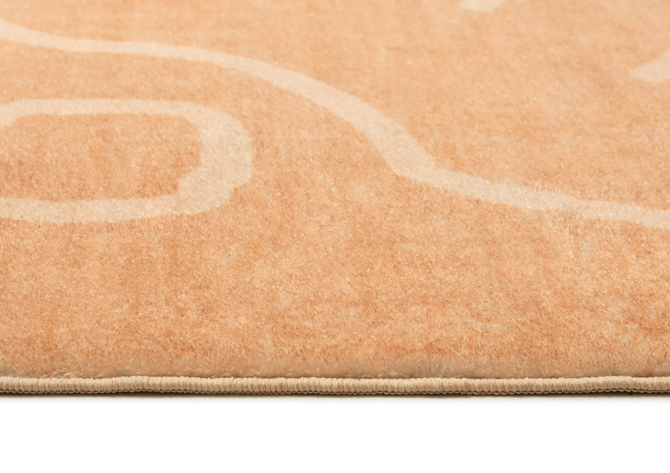 Berta Peach Hand Drawn Washable Rug - Image 7