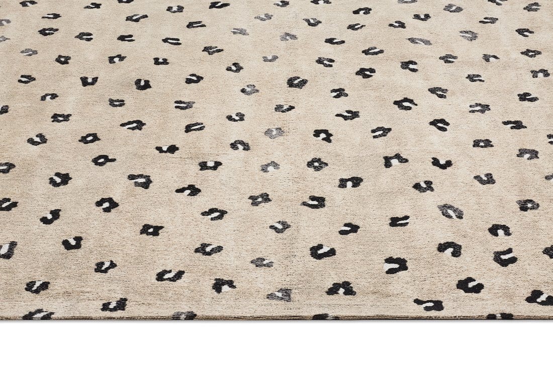 Candice Beige Leopard Animal Pattern Rug - Image 9