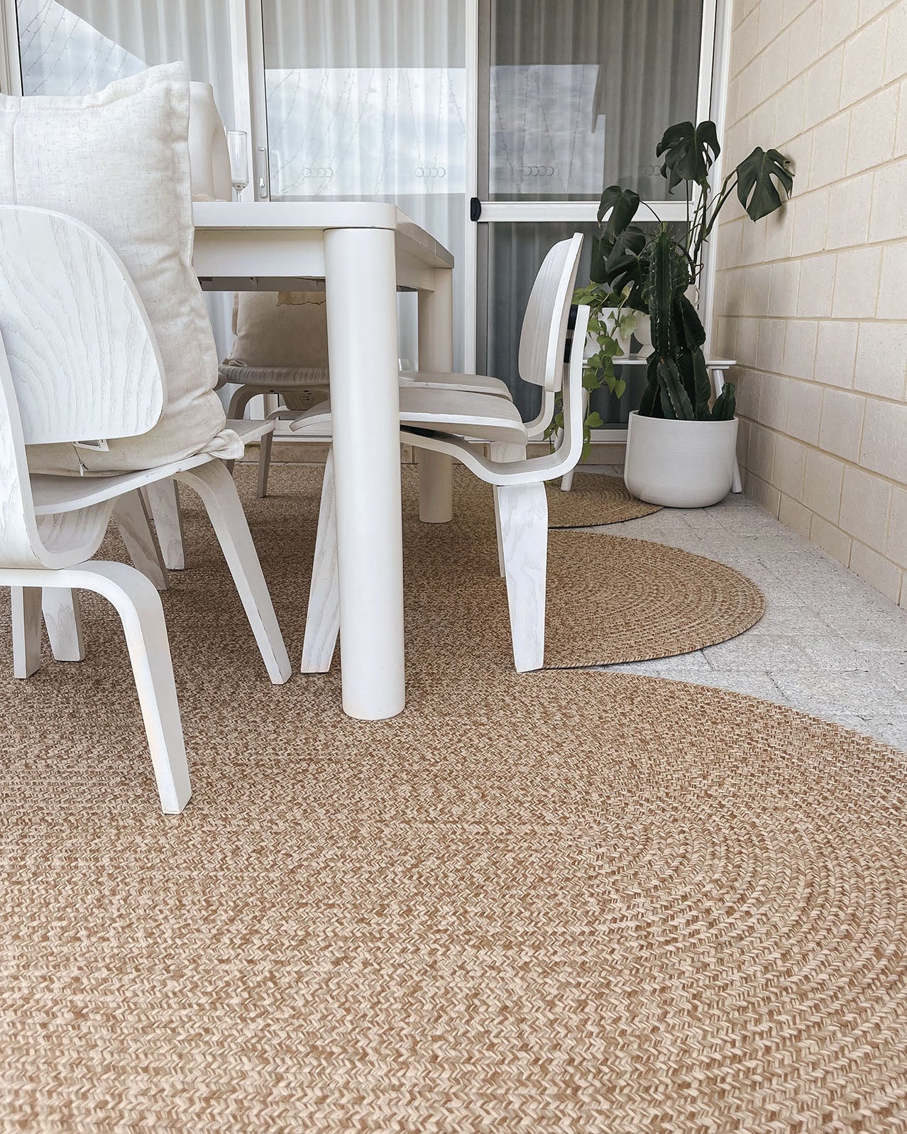 Cynthia Beige Modern Braided Indoor Outdoor Rug - Image 15