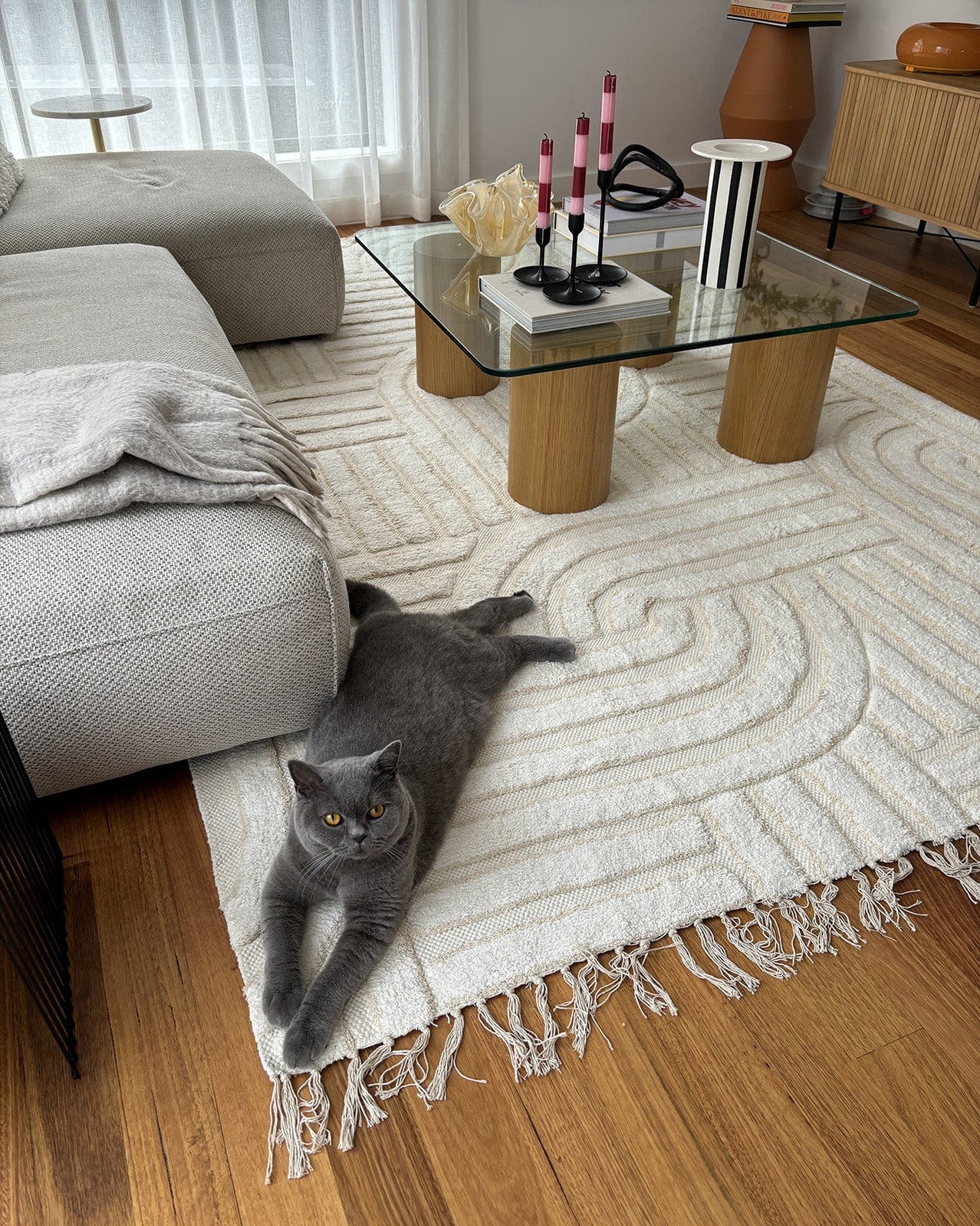 Etta Ivory Geometric Washable Rug - Image 5