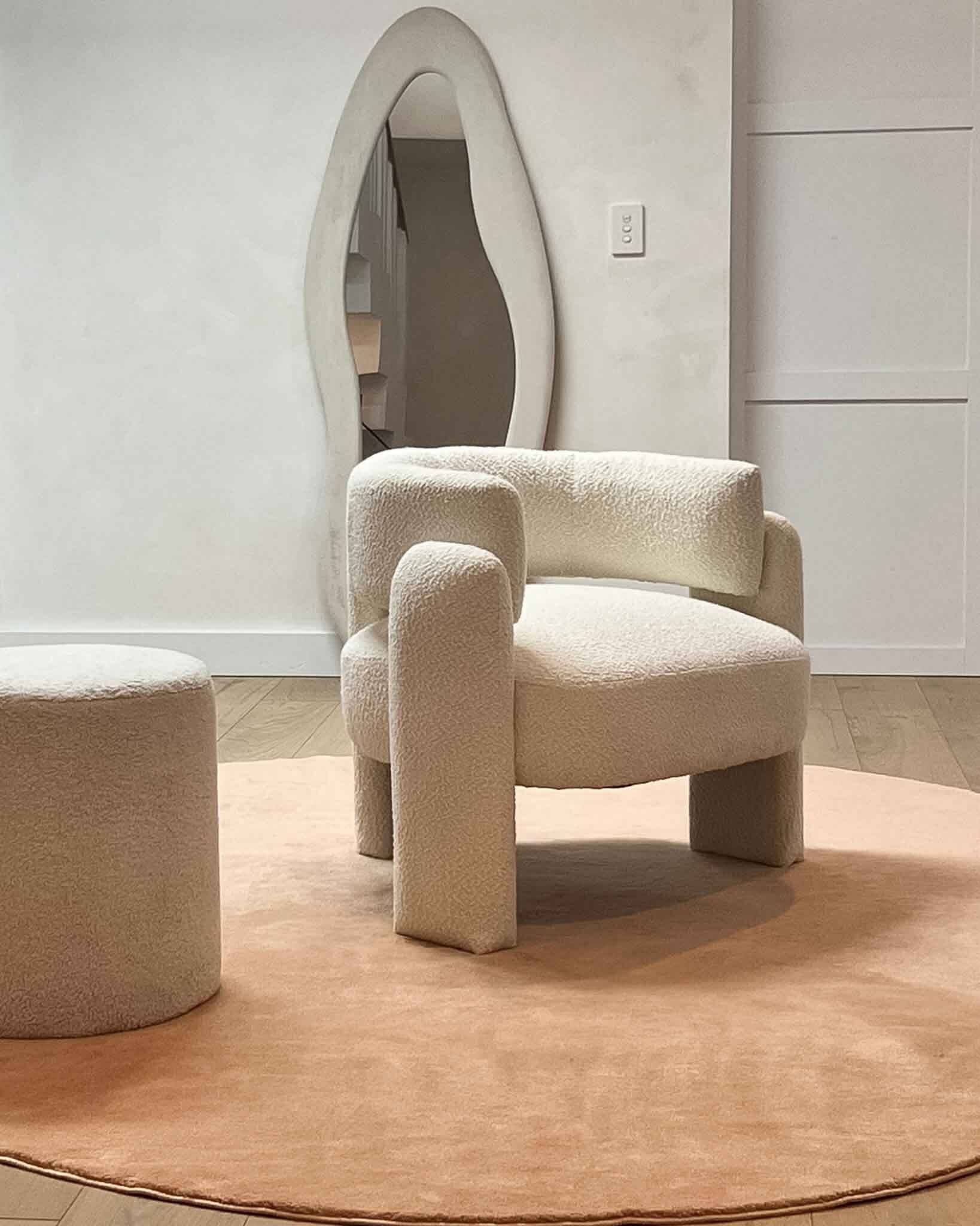 Golea Dark Beige Irregular Shape Washable Rug - Image 5