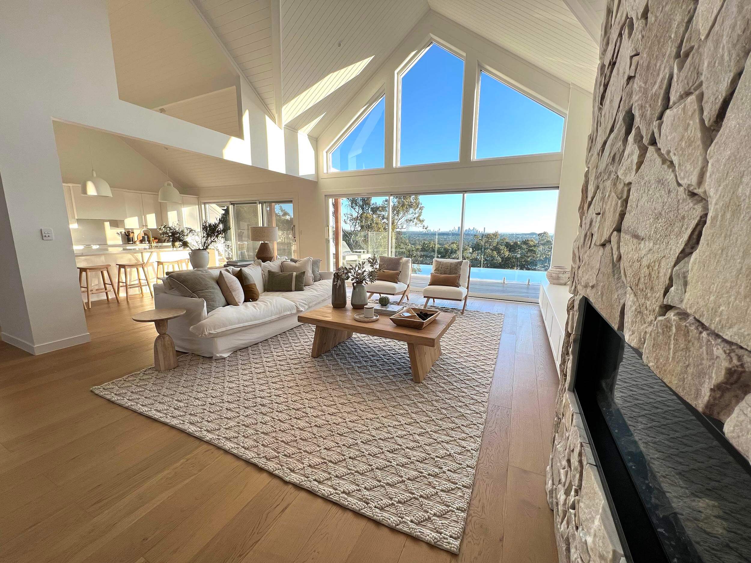 Hanna Ivory Leaflets Wool Blend Rug - Image 10