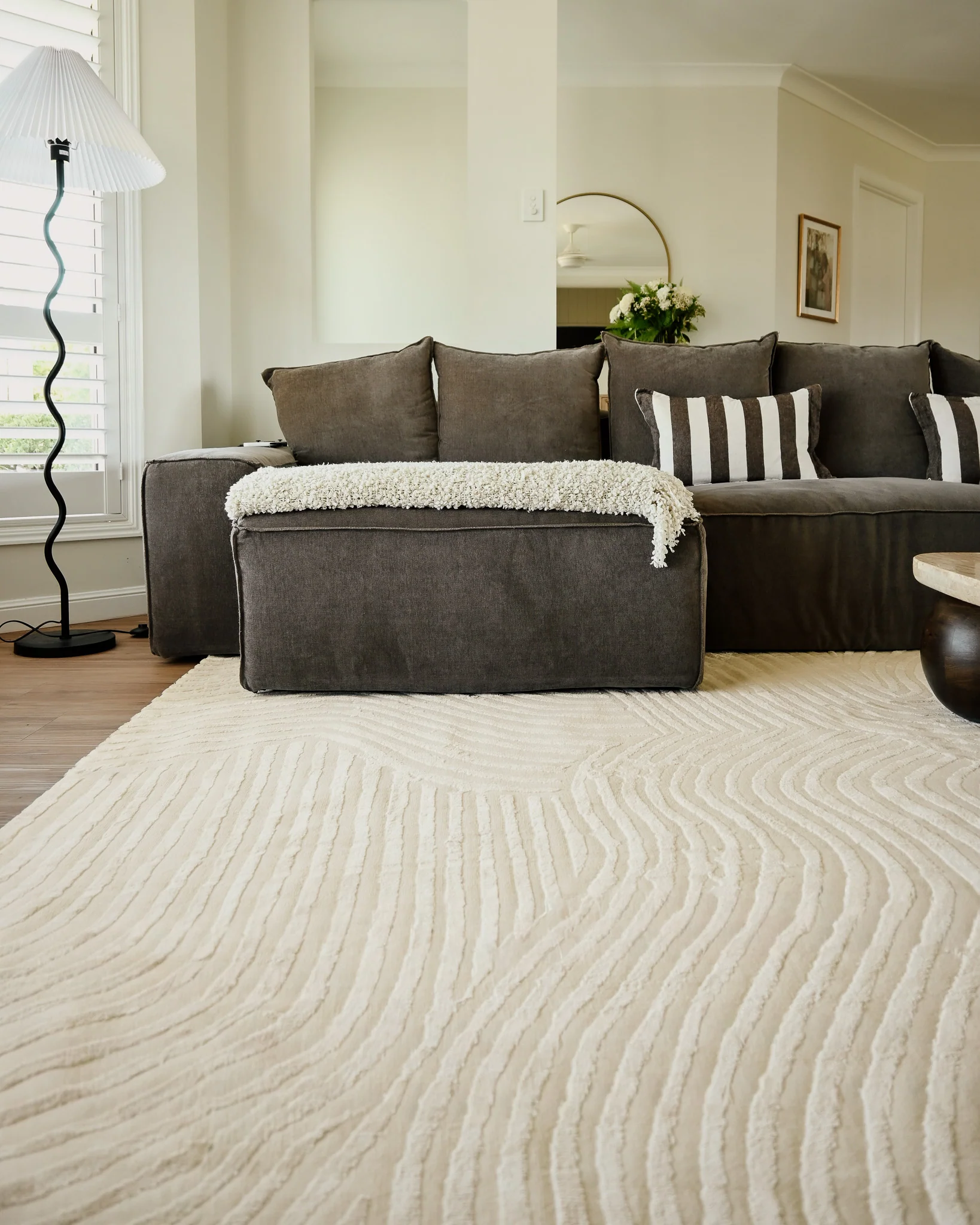 Idina Neutral Abstract Rug - Image 4