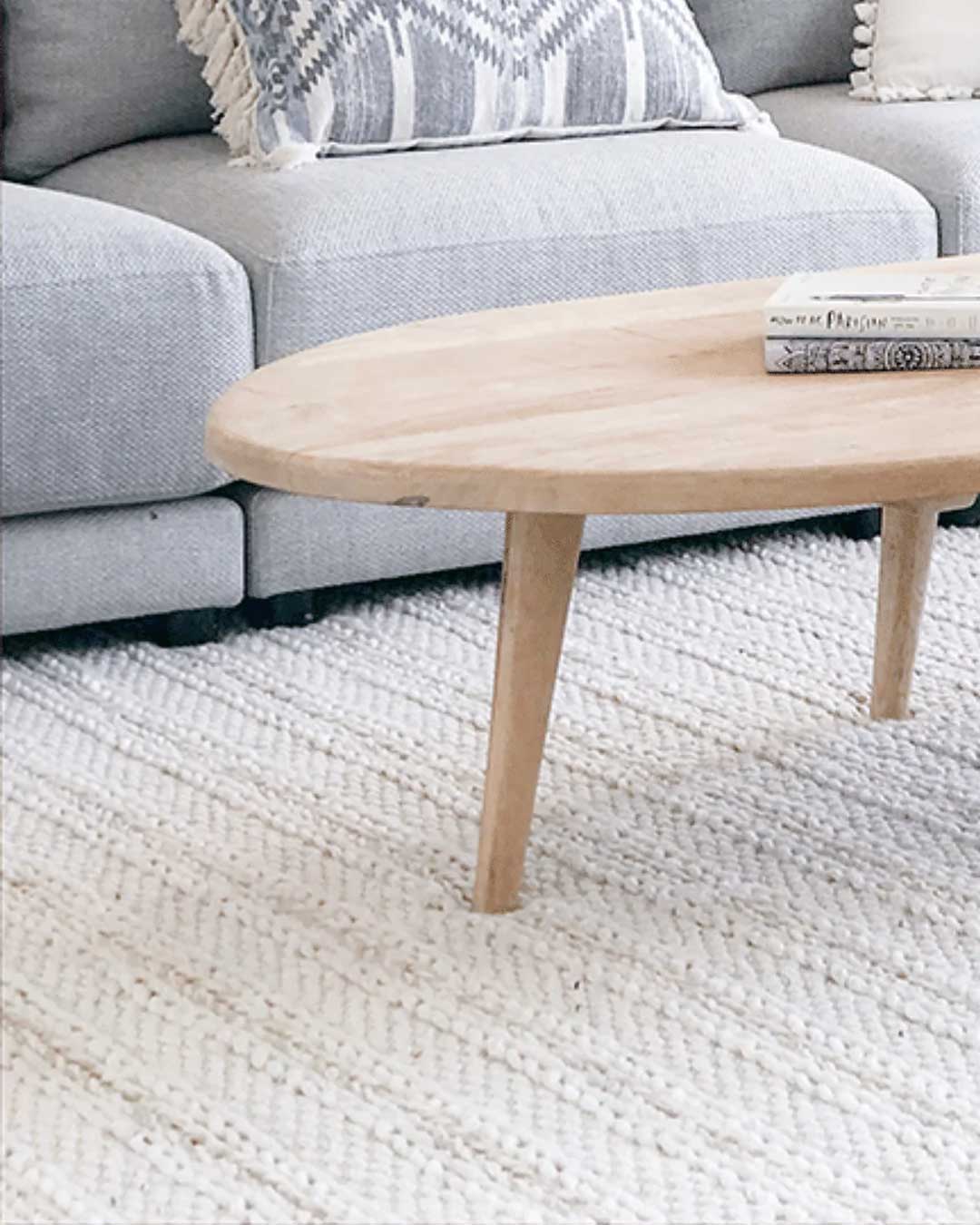 Isabella Marbled Ivory and Beige Braided Rug - Image 11
