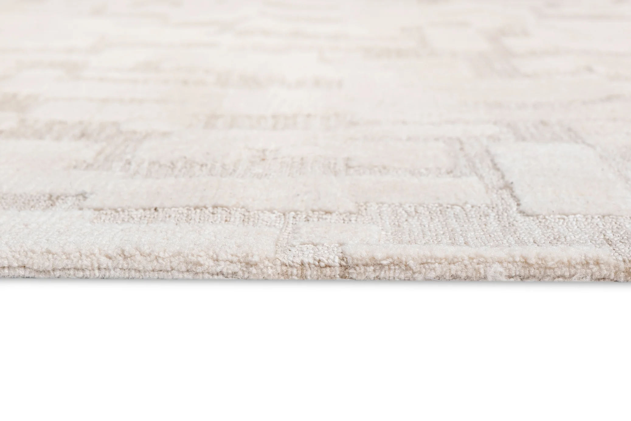 Jessie Ivory Cream Abstract Textured Rug - Image 16
