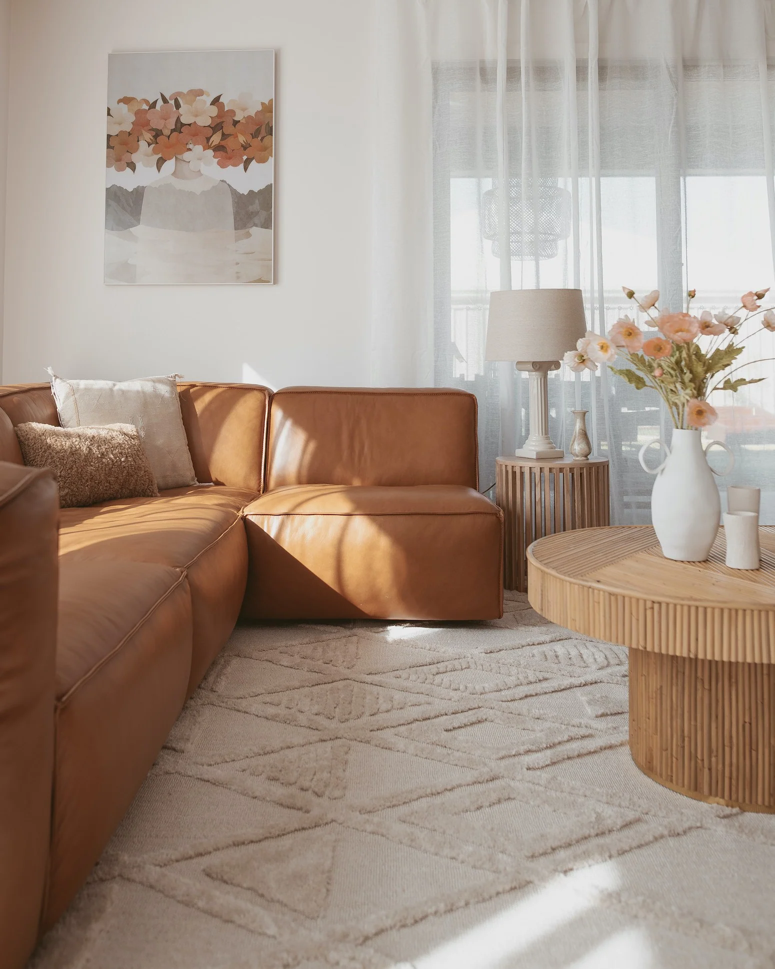 Kira Diamond Detail Textured Rug - Image 5