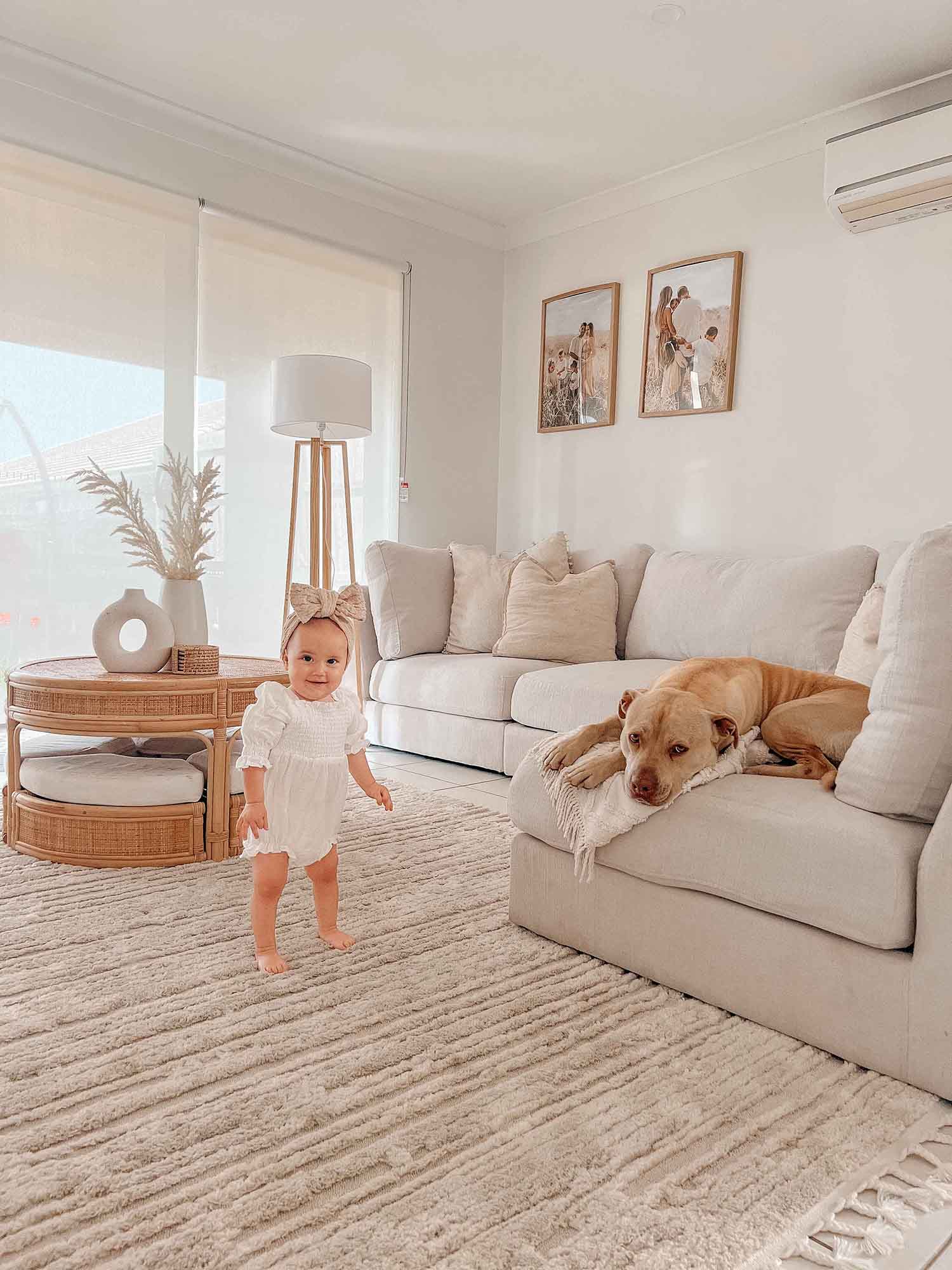 Leilani Ivory Cream Textured Rug - Image 11