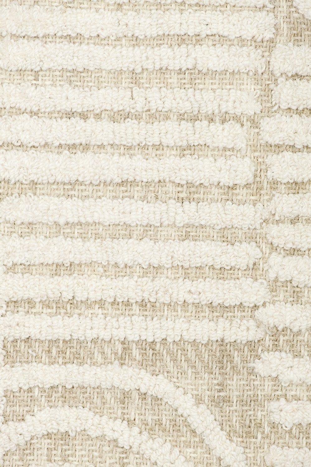 Maisie Cream and Ivory Textured Tribal Rug - Image 16