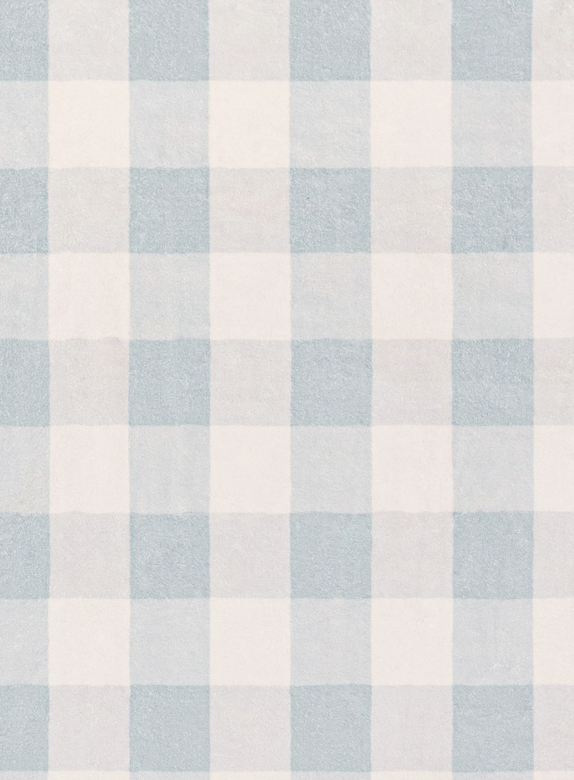 Marcia Blue and Cream Gingham Washable Rug - Image 17