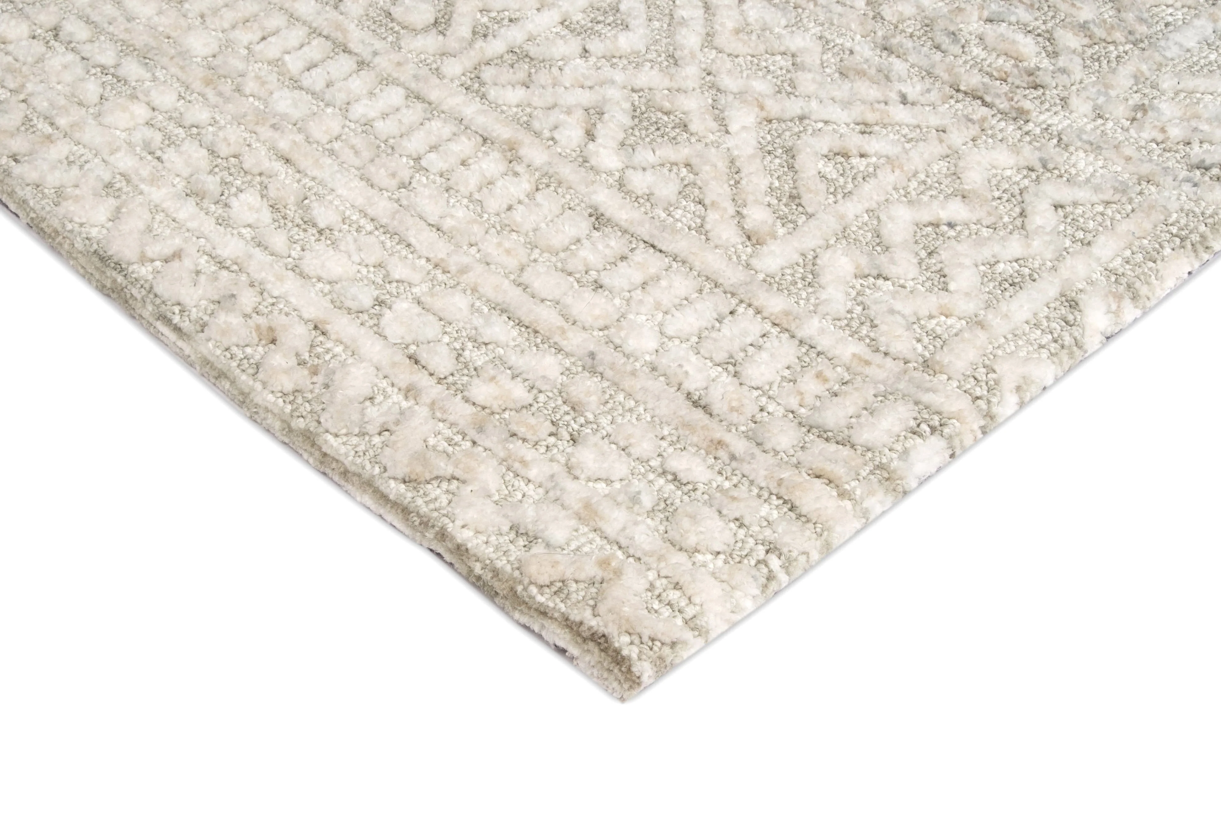 Melia Grey and Ivory Tribal Textured Rug - Image 8