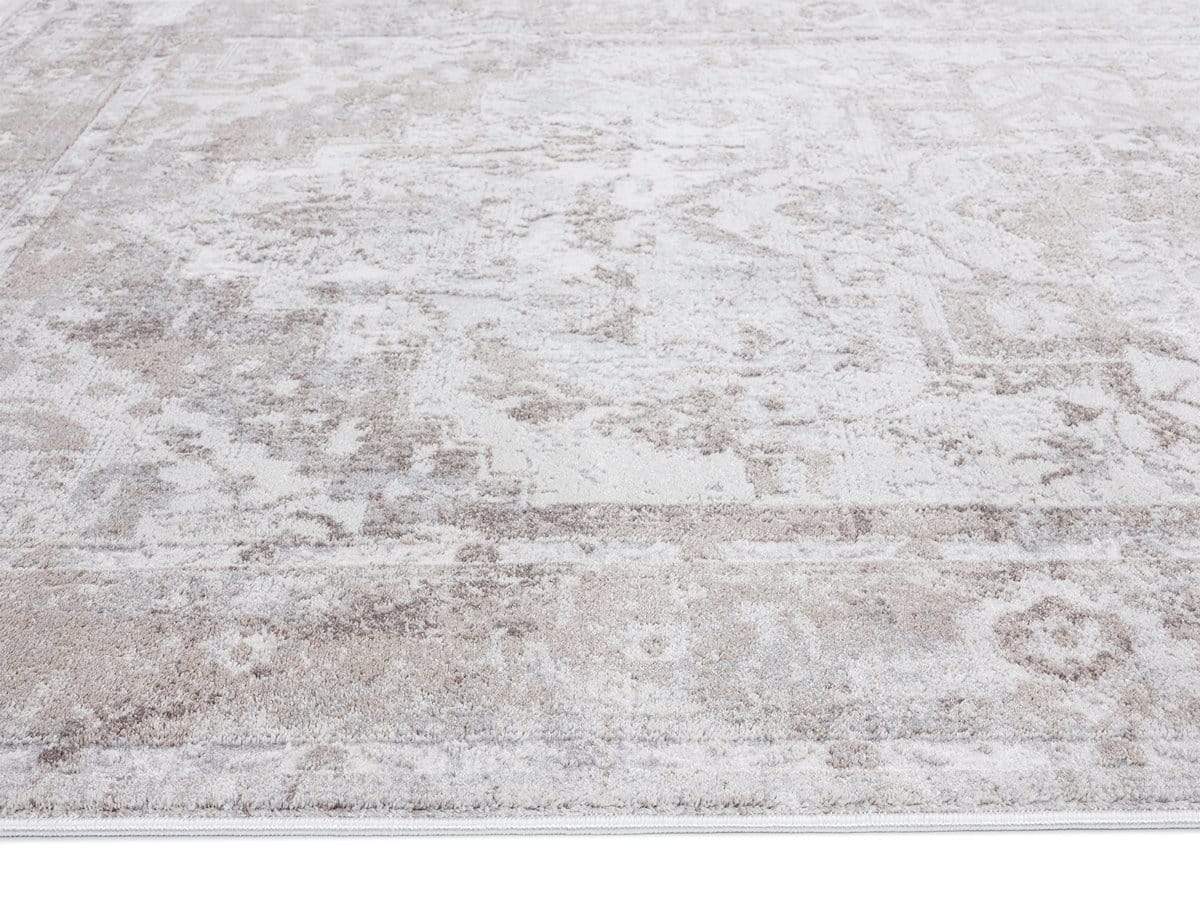 Morgan Beige and Brown Transitional Distressed Medallion Rug - Image 12