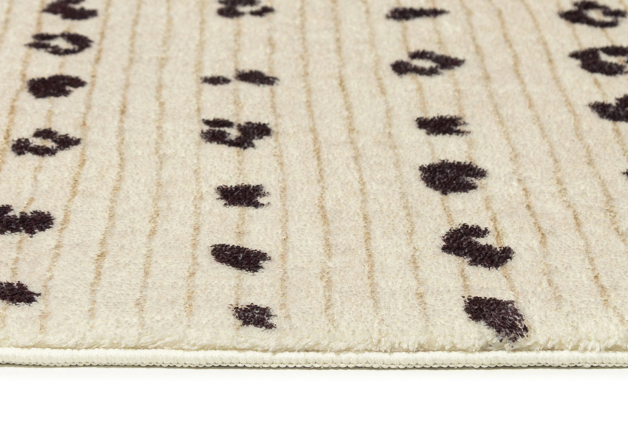 Odette Beige Brown Animal Print Washable Rug - Image 8