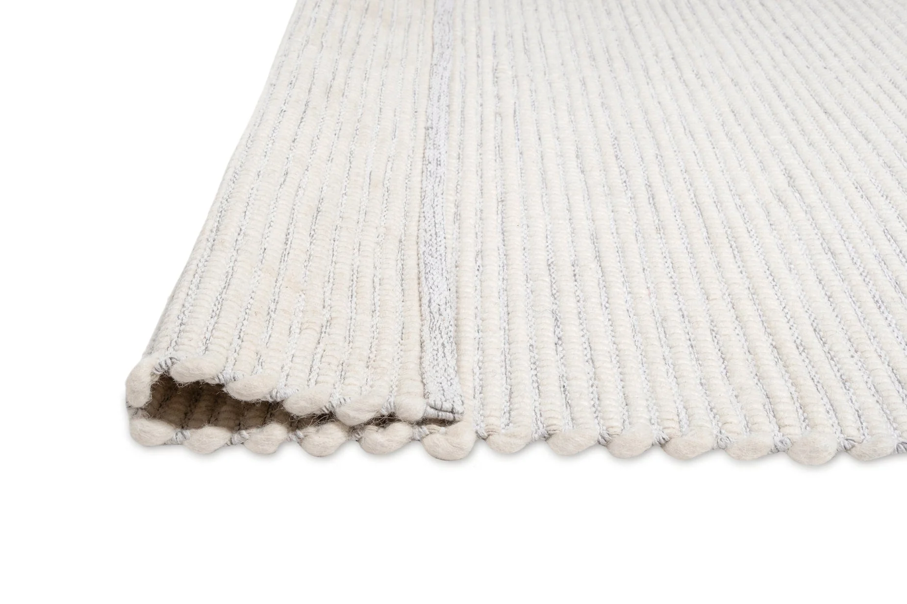 Pella Cream and Grey Textured Flatweave Rug - Image 18