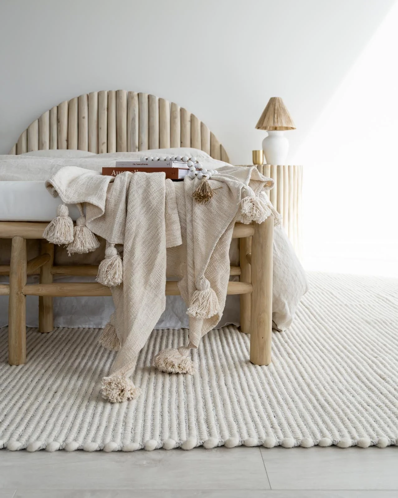 Pella Cream and Grey Textured Flatweave Rug - Image 5
