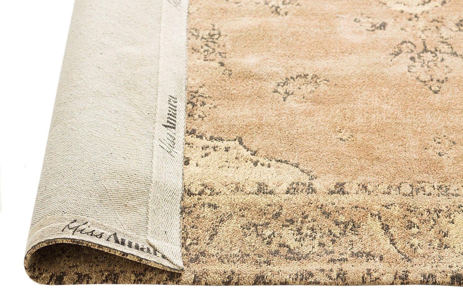 Sadie Coral Peach Turkish Style Distressed Rug - Image 13