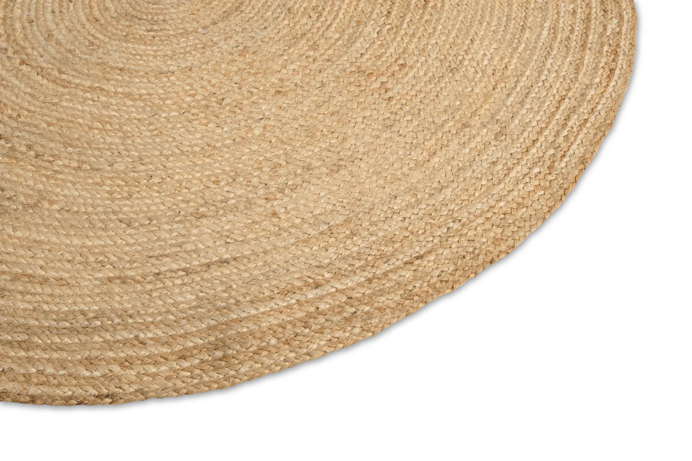 Sayulita Natural Hand-Braided Round Jute Rug - Image 11