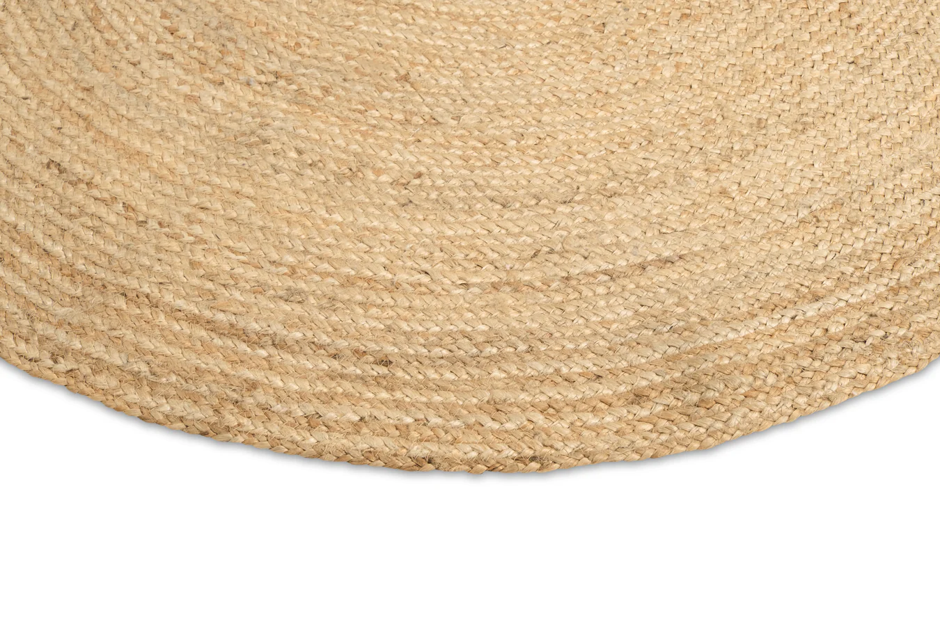 Sayulita Natural Hand-Braided Round Jute Rug - Image 12