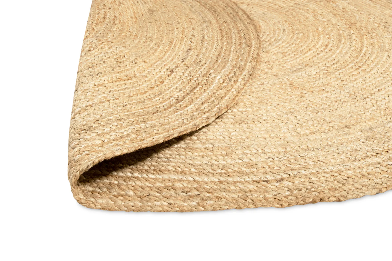 Sayulita Natural Hand-Braided Round Jute Rug - Image 13