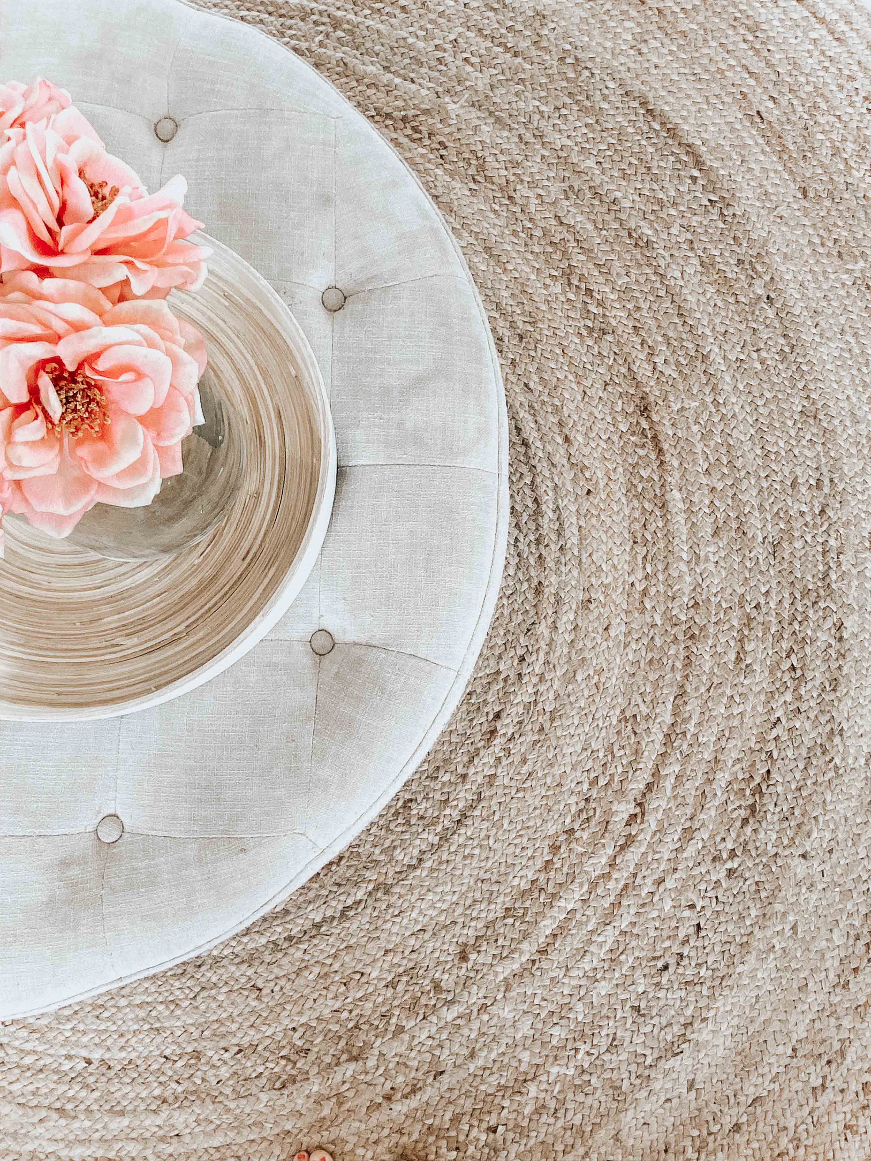 Sayulita Natural Hand-Braided Round Jute Rug - Image 9