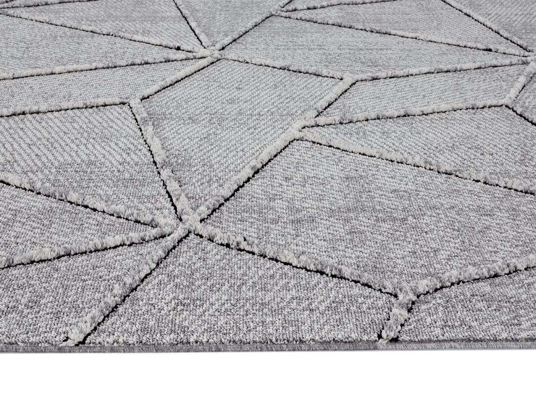 Soraya Grey Abstract Textured Rug - Image 8