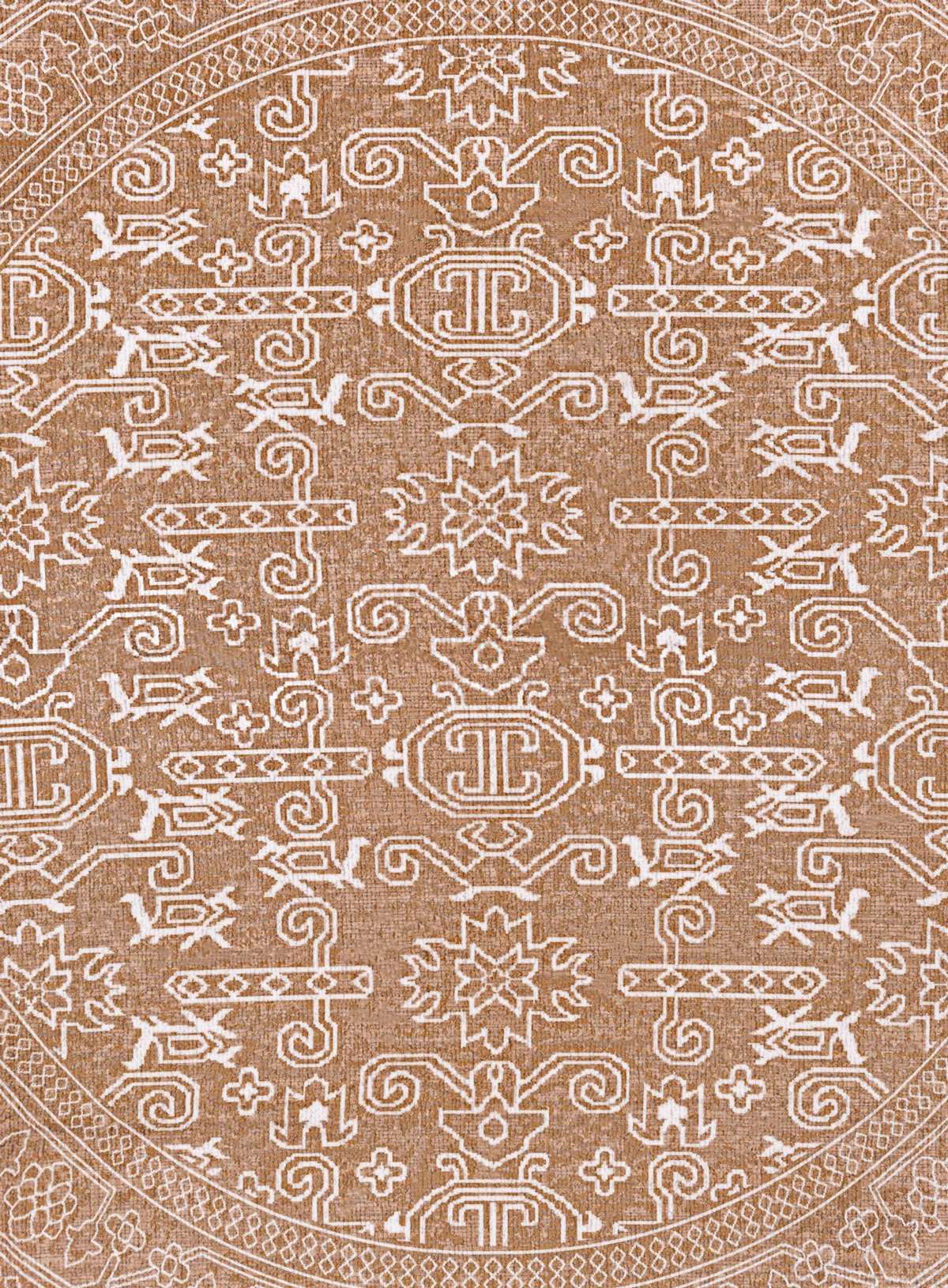 Tiki Brown Mustard Plush Rollie Pollie Round Playmat - Image 8