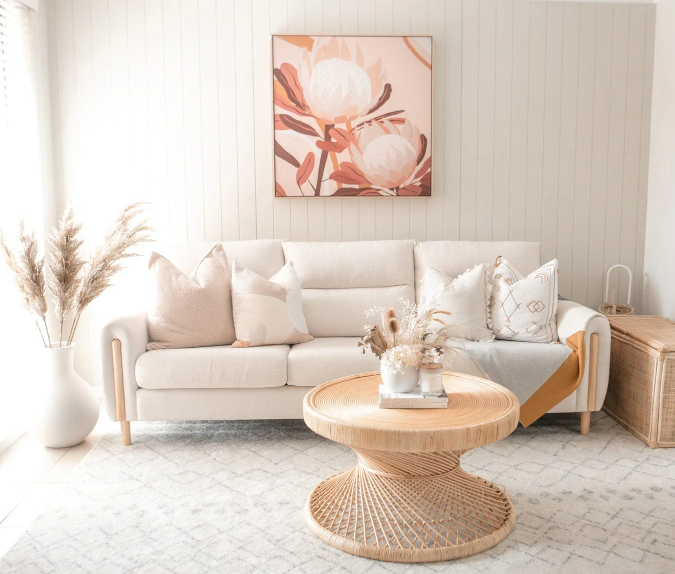 Toni Ivory and Grey Tribal Diamond Rug - Image 4