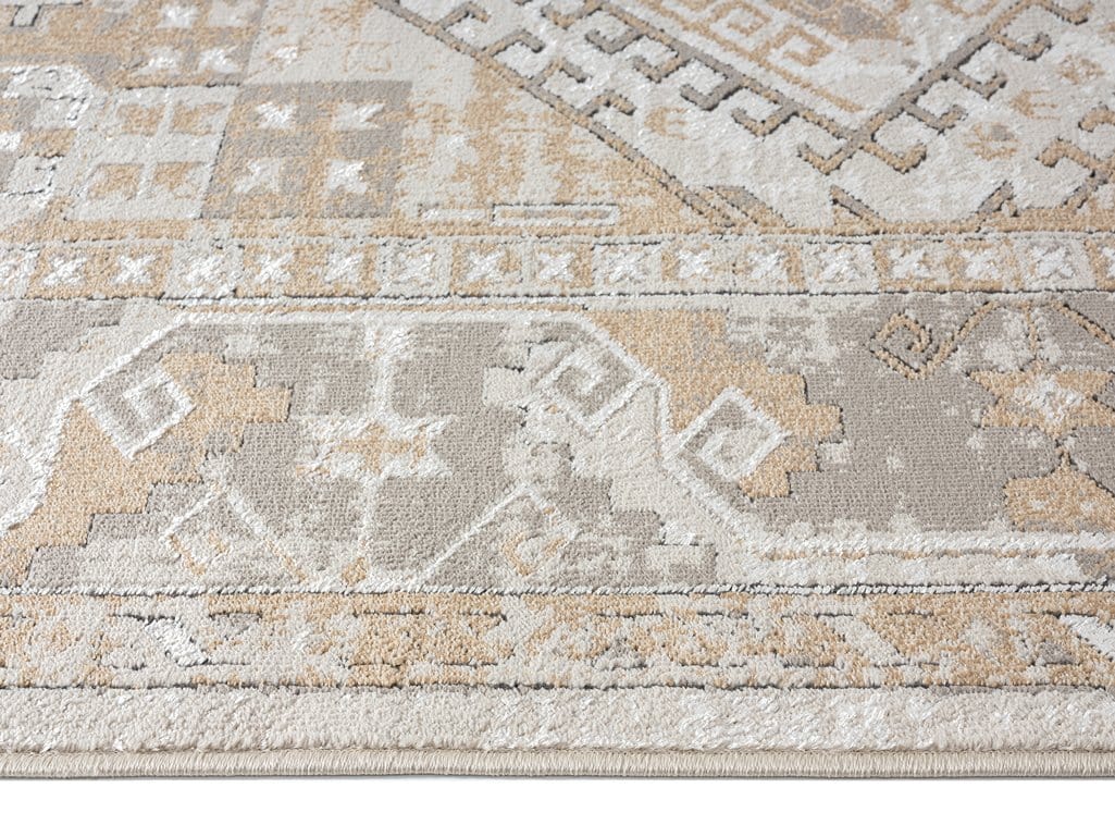 Tupelo Beige And Grey Tribal Medallion Runner Rug - Image 14