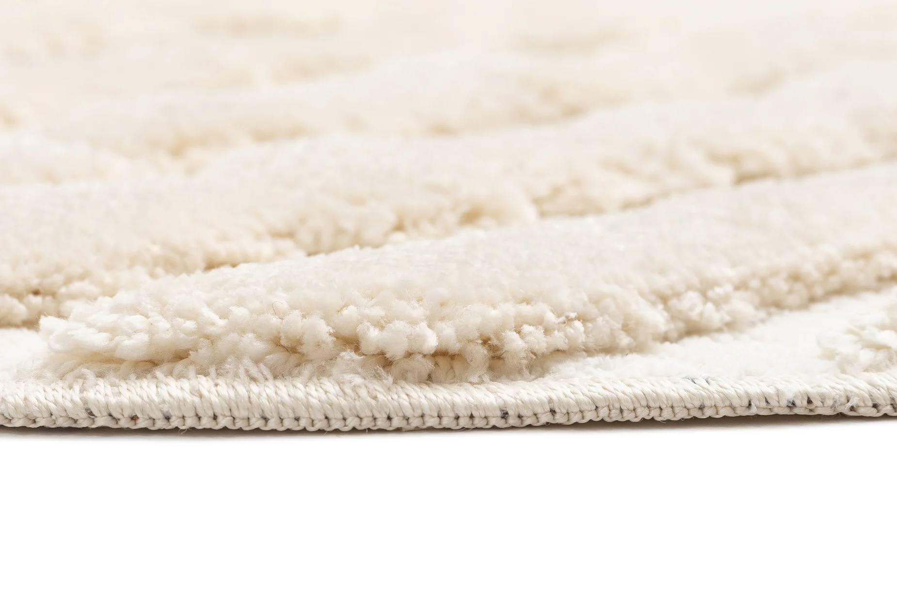 Yoanna Ivory Abstract Striped Round Rug - Image 9